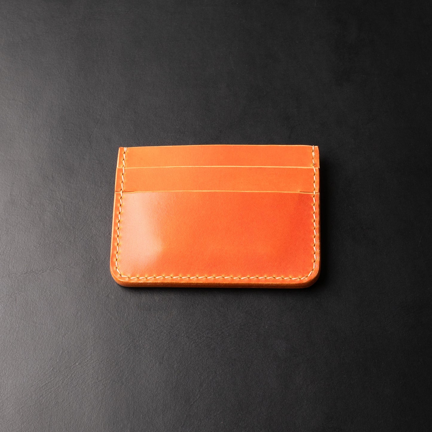 5 Pocket Card Holder / Burnt Orange / Ivory Polyester