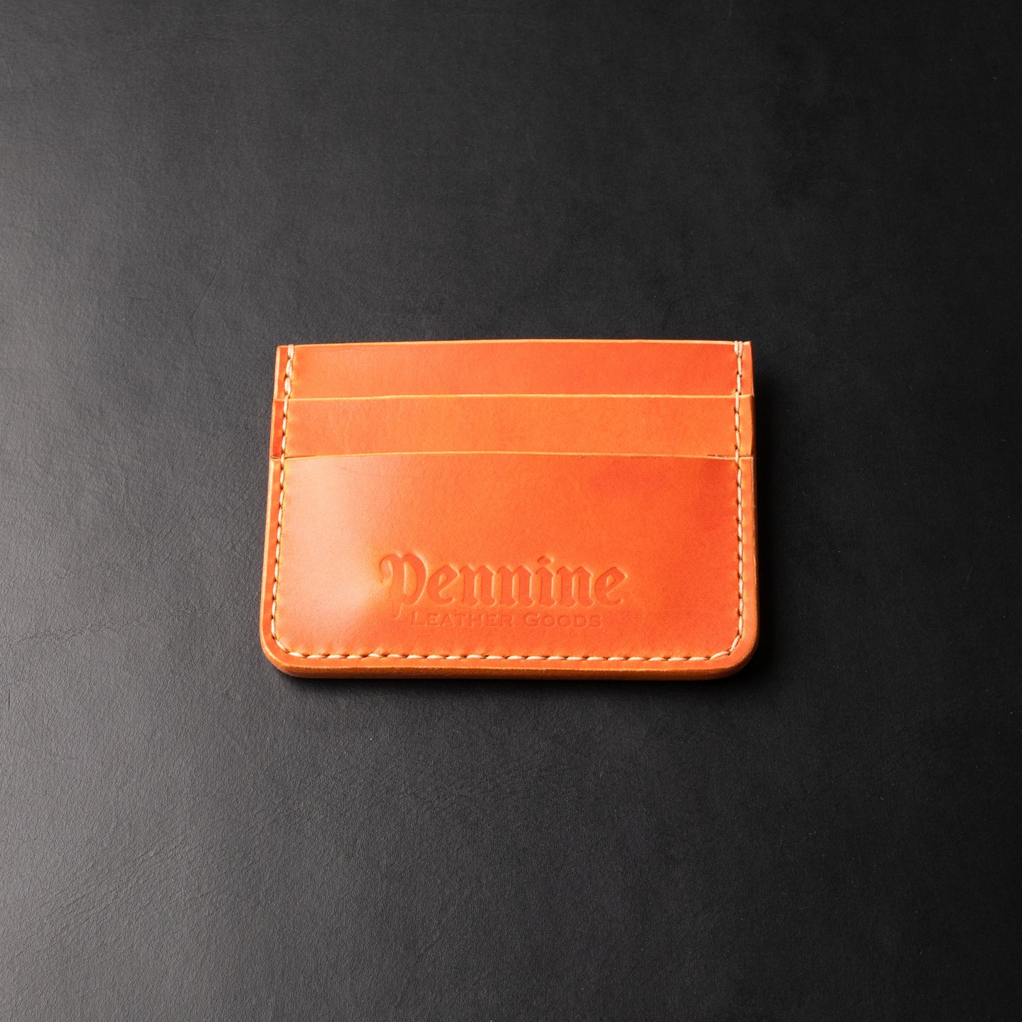 5 Pocket Card Holder / Burnt Orange / Ivory Polyester
