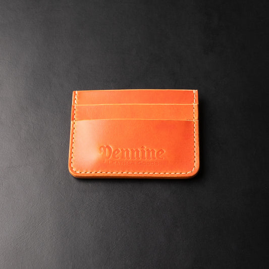5 Pocket Card Holder / Burnt Orange/ Ivory Polyester Thread