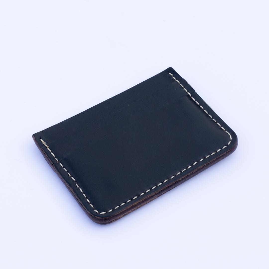 5 Pocket Card Holder - Black Horween Chromexcel