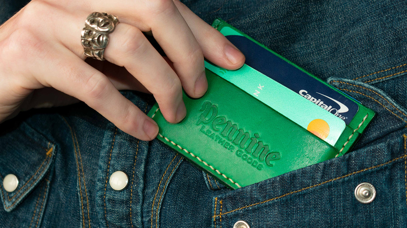 Five Pocket Leather Card Holder